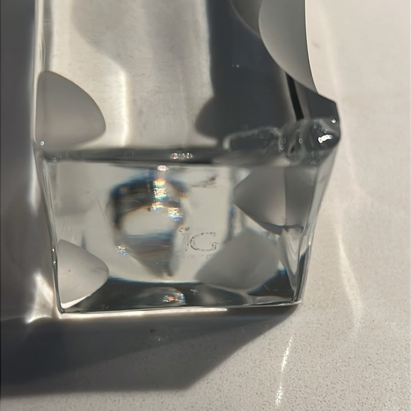 JG Durand 6.5” x 1.5” Moden Crystal Candlestick - Picture 4 of 4